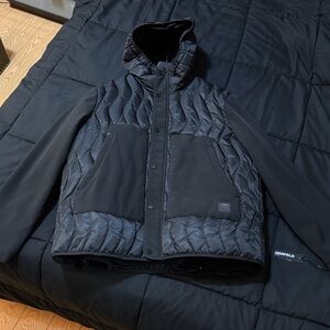 Karl Lagerfeld Black Quilted Puffer Jacket